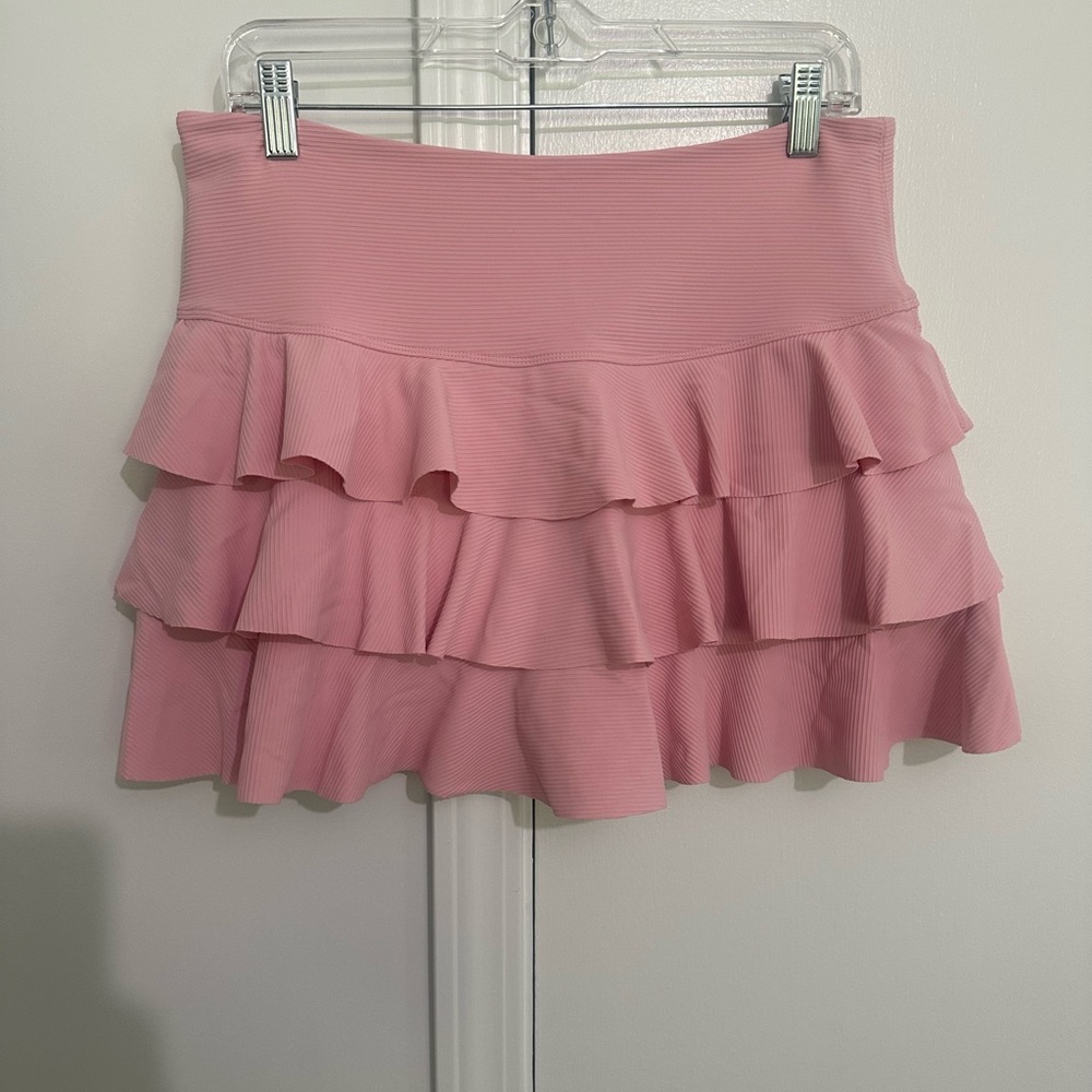 TCEC pink ruffle skort